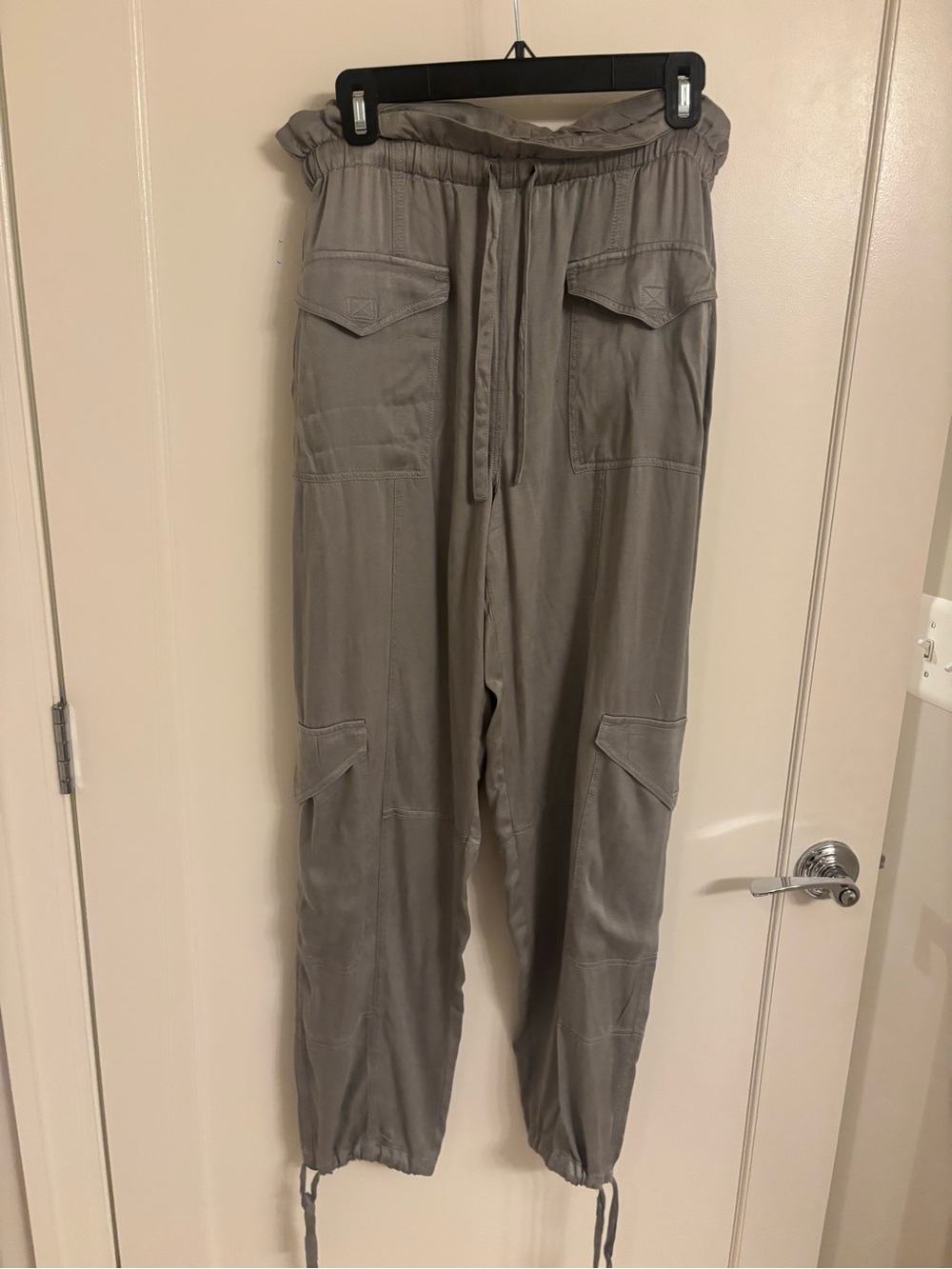 Ganni Gray blue silver Cargo Pants